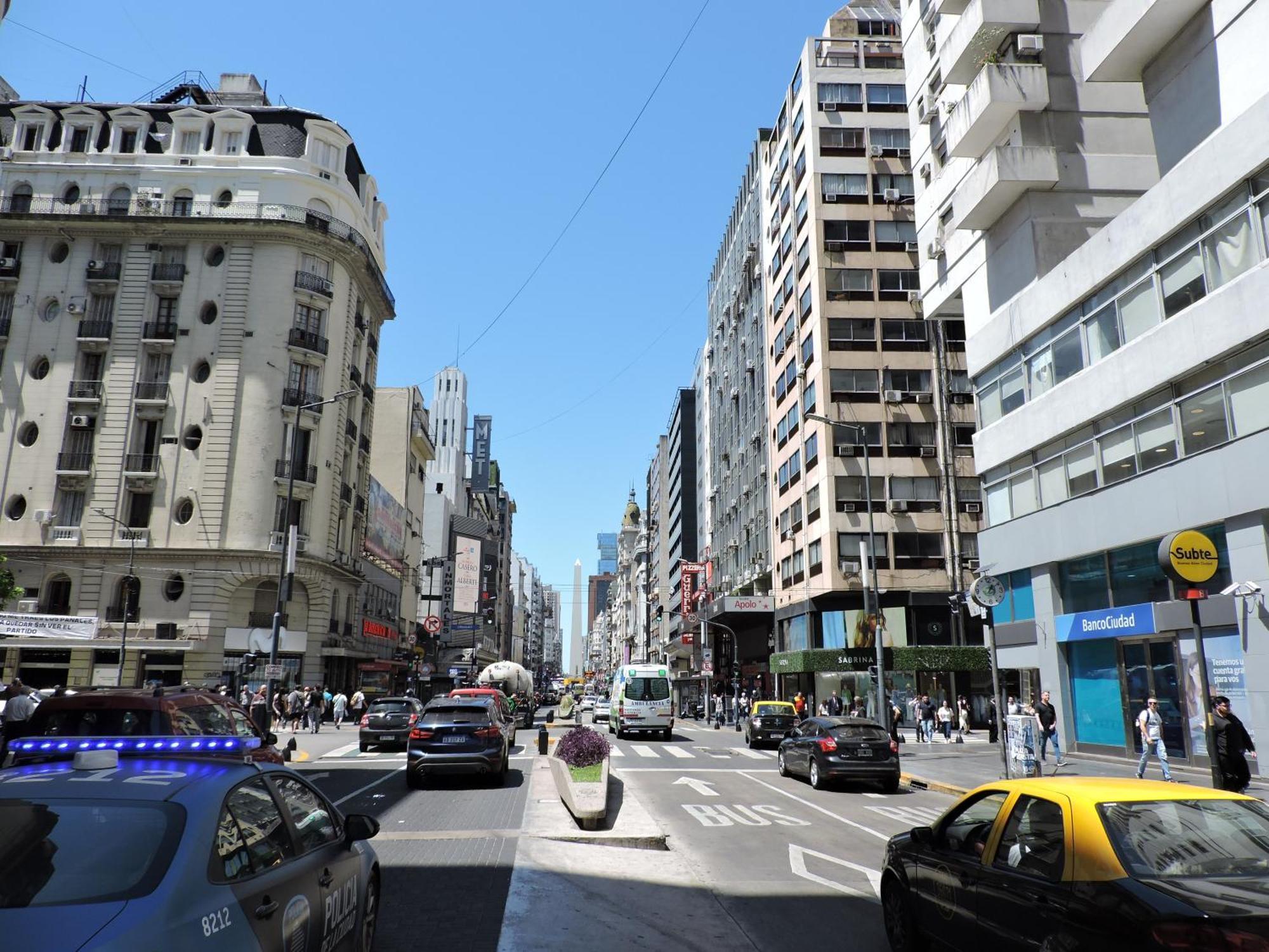 4 Ventanales Sobre La Avenida Corrientes Lägenhet Buenos Aires Exteriör bild